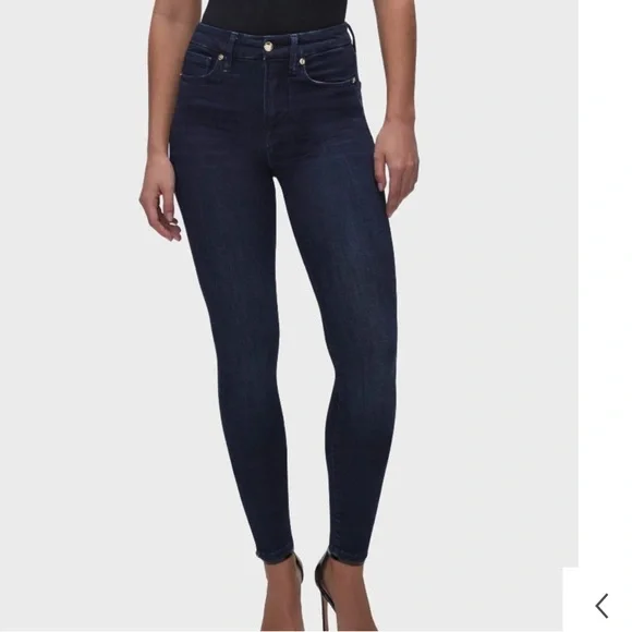 Good American Good Legs Skinny Jeans in Blue224 NWT - Picture 1 of 13